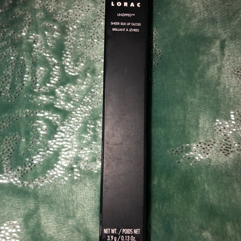 LORAC unzipped sheer silk lip gloss shade: bare